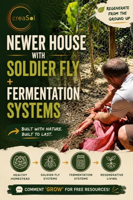 Soldier fly and fermentation systems